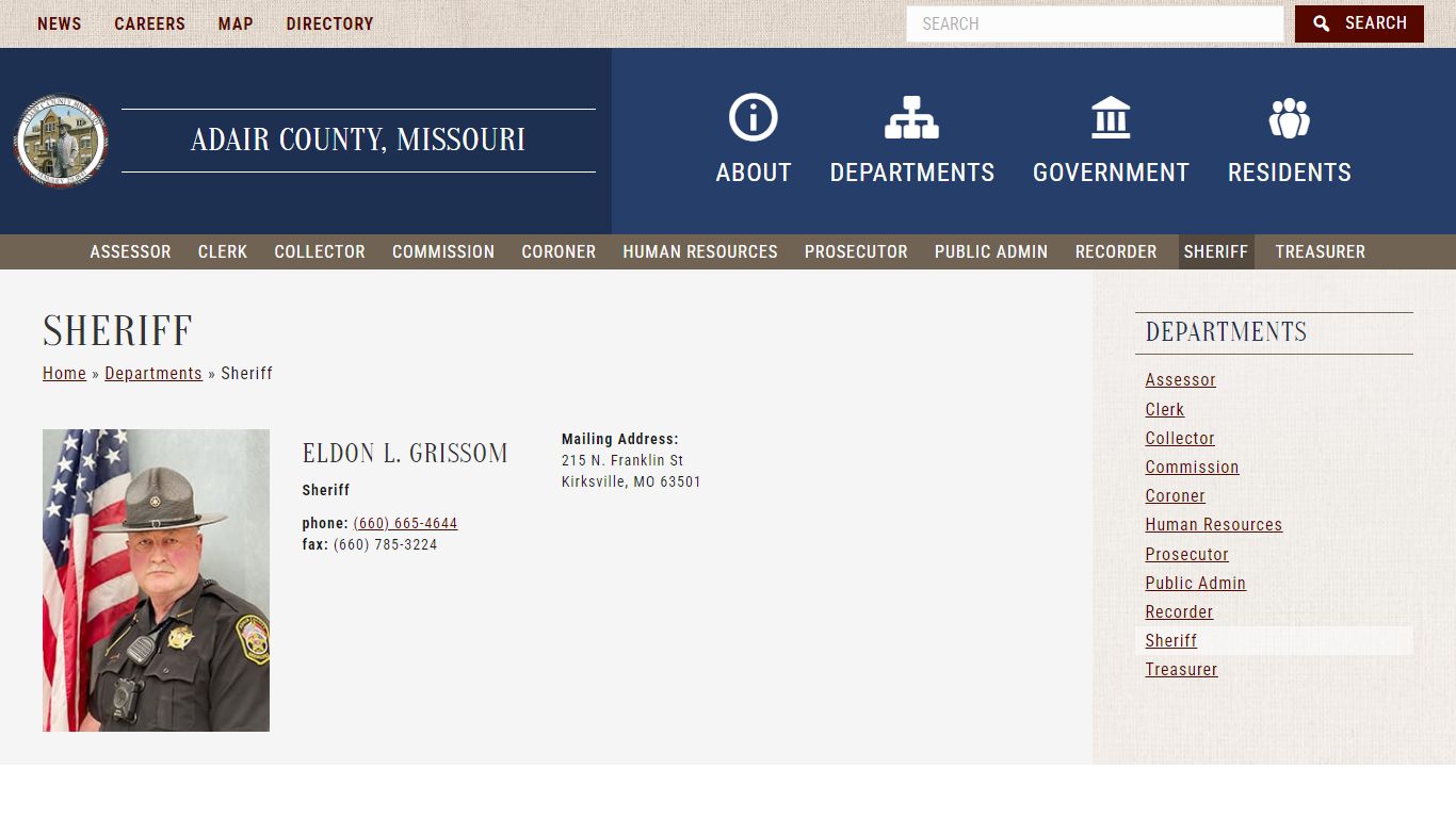 Sheriff | Adair County Missouri Government